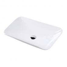 Lacava 4518-001 - Vessel porcelain Bathroom Sink, no overflow, 27 1/2''w, 15''d, 5 1/2'&apo