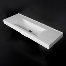 Lacava 5172-00-M - Vanity top Bathroom Sink made of solid surface, with an overflow, 45 7/8''W, 17 1/4&apos