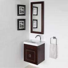 Lacava DIM-W-16-33 - Wall-mount under-counter vanity with one optional metal inlay door. Bathroom Sink 5271 sold separa