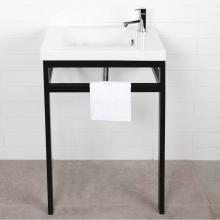 Lacava DIM-BX-24-51 - Floor-standing console stand with a towel bar (Bathroom Sink 5272 sold separately).