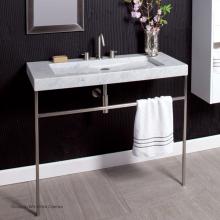 Lacava LIB-ADA-42-51 - Floor-standing metal console stand with a towel bar (Bathroom Sink 5303 sold separately), made of