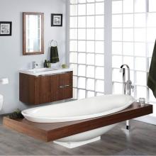 Lacava 6059T-02 - Wooden countertop surround with a cut-out for bathtub 6059