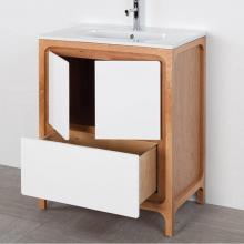 Lacava AQT-F-32-39 - Free standing under counter vanity with routed finger pulls on two doors and one drawer. Bathroom