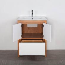 Lacava AQT-F-24-42 - Free standing under counter vanity with routed finger pulls on two doors and one drawer. Bathroom