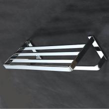 Lacava 9204-CR - Wall-mount towel rack with a towel bar, made of chrome plated brass. W: 19 3/4'', D: 8 1