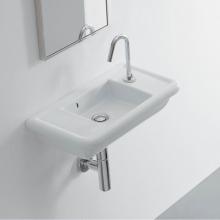 Lacava AL026-01-001 - Wall-mount porcelain sink with an overflow W: 22'' D: 11'' H: 6''