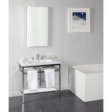 Lacava AQQ-BX-40-CSS-51 - Optional solid surface shelf for  metal console stand with a towel bar AQQ-BX-40