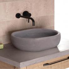 Lacava CT012-MOS - Vessel sink made of concrete, no overflow.