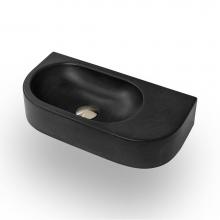 Lacava CT2972-00-MOS - Wall-mount or above-counter concrete sink without an overflow.   W: 21-3/4'', D: 10-5/8&