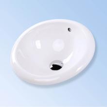 Lacava R90A-001 - Self-rimming drop-in porcelain sink with an overflow. DIAM: 13-1/2'', H: 7-1/2'&apo