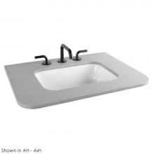 Lacava FLT-72ST-M - Countertop for vanity FLT-W-72S with a cut-out for sinks H270, 5260, H264UN or CT58UN. W:72'&