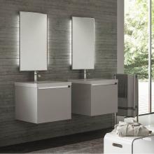 Lacava KUB-W-24-24 - Wall-mount under counter vanity with a drawer and notch in back. H261T sold separately.W:23 3/4&ap