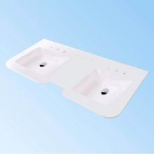 Lacava K60-ELE-01-M - Vanity-top sink made of solid surface, with an overflow