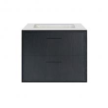 Lacava LIN-UN-24-42 - Cabinet of wall-mount under-counter vanity LIN-UN-24 with two drawers (pulls included), metal fram