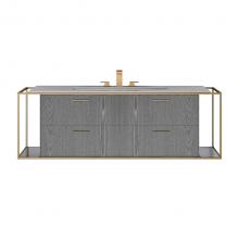 Lacava LIN-UN-60BF-21 - Metal frame  for wall-mount under-counter vanity LIN-UN-60B. Sold together with the cabinet and co