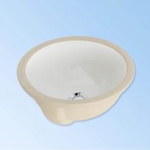 Lacava SAP50UNSX-001 - Under-counter porcelain sink with an overflow. DIAM: 13-1/2'', H: 7-1/4''