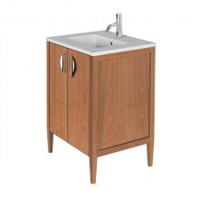 Lacava LRS-F-24A-39 - Free-standing under-counter vanity with two doors(pulls included). Counter top LRS-24T and Bathroo