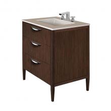 Lacava LRS-F-30B-28 - Free-standing under-counter vanity with two drawers(pulls included), the top drawer has U-shaped n