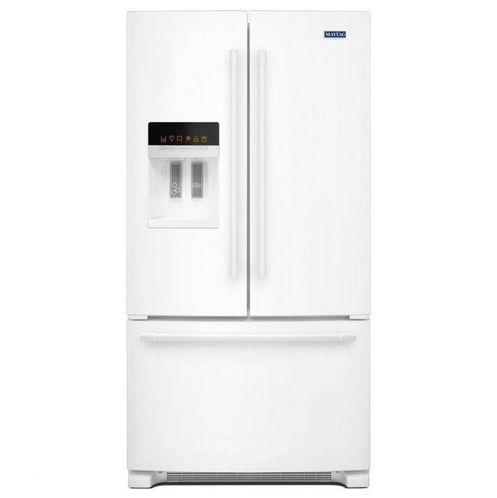 36- Inch Wide French Door Refrigerator with PowerCold® Feature - 25 Cu. Ft.