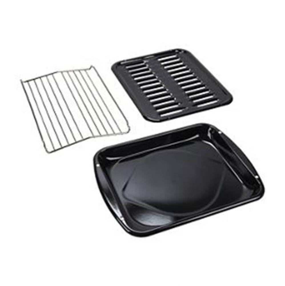 Range Broiler Pan: Includes Pan And Grid, Porcelain