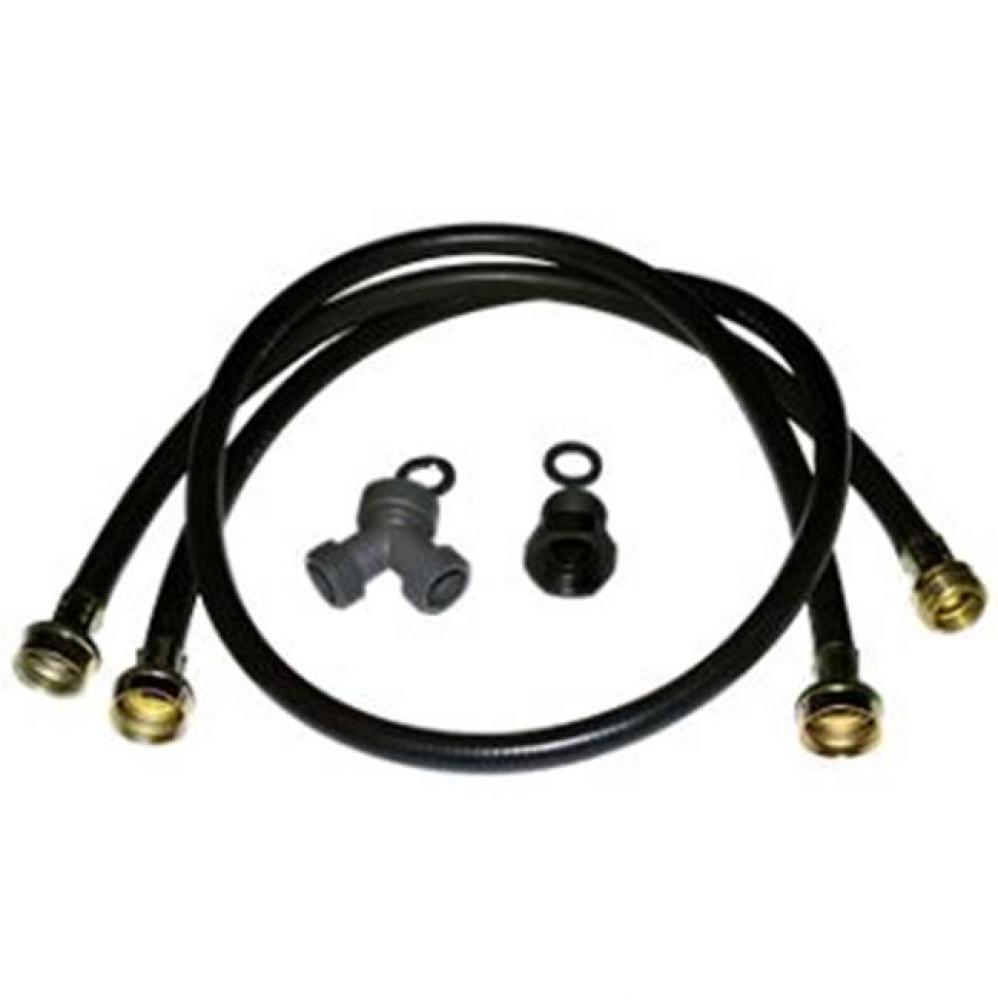 Washer Inlet Hose-Steam: 1 Of 5-Ft Epdm Hose, 1 Of 2-Ft Epdm Hose, Y- Connector, 2-Adaptor, Washer