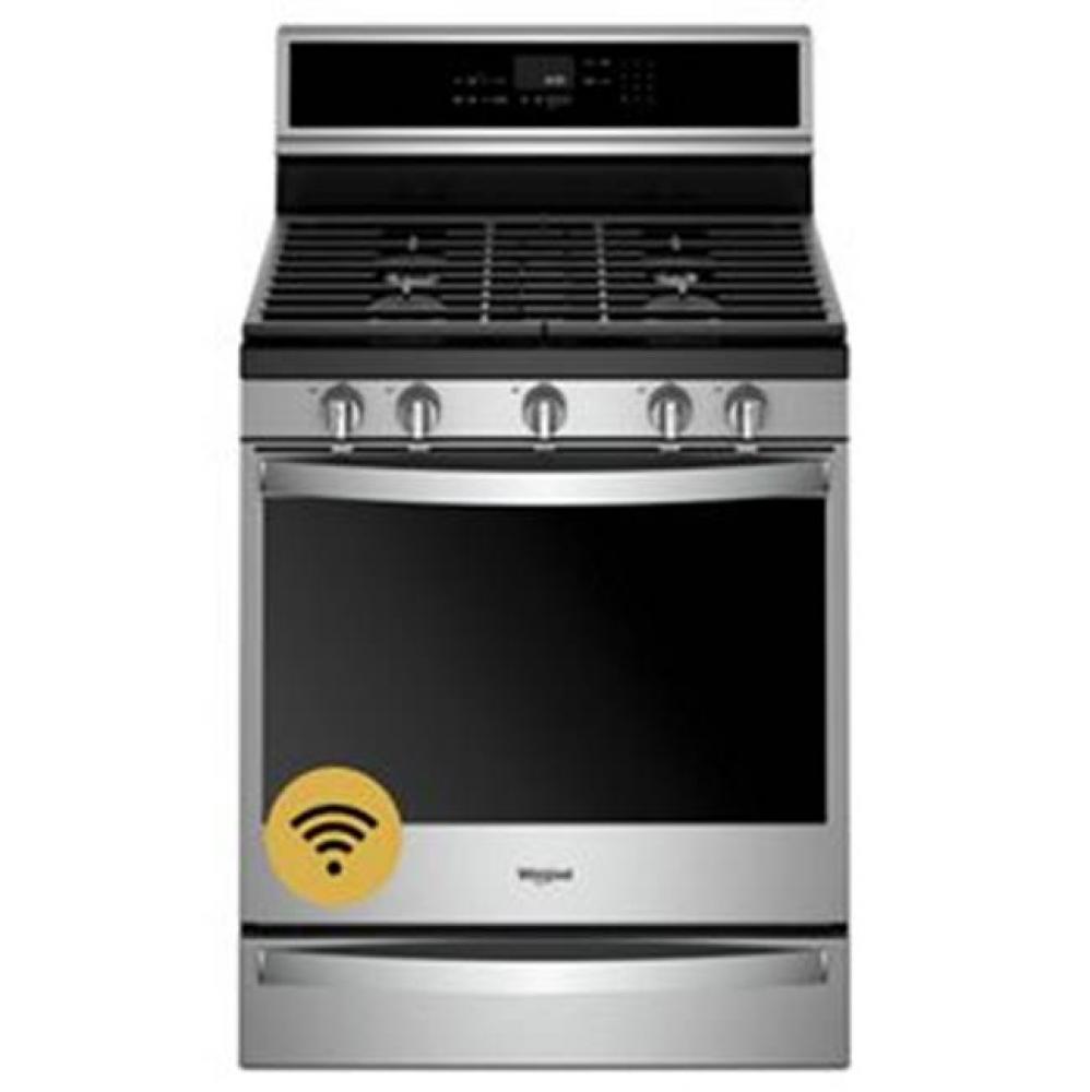 5.8 Cu. Ft. Smart Freestanding Gas Range With Ez-2-Lift Grates