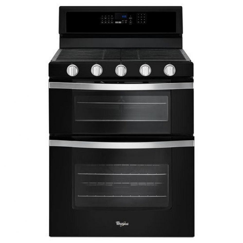 6.0 Cu. Ft. Gas Double Oven Range with Center Oval Burner