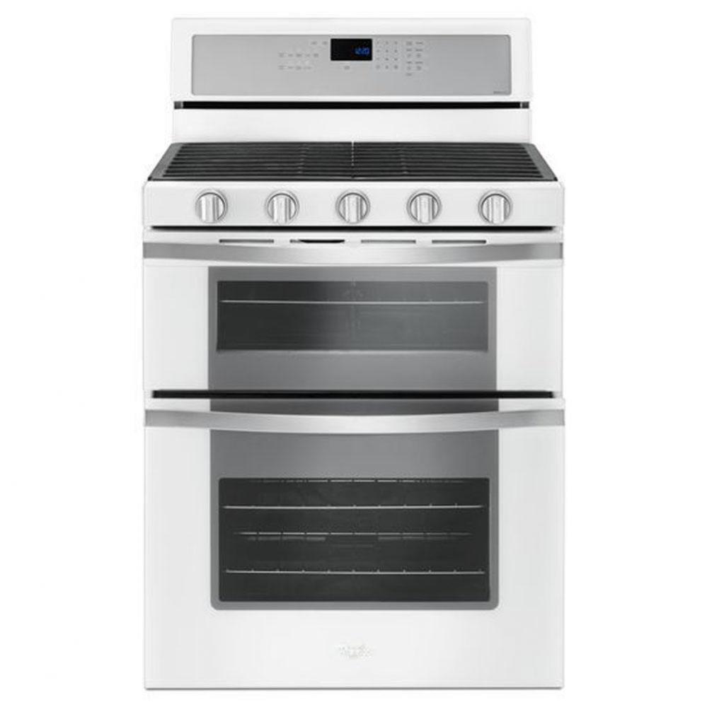 6.0 Cu. Ft. Gas Double Oven Range with Center Oval Burner