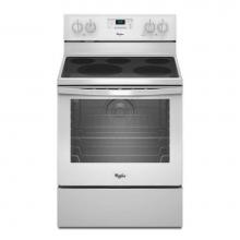 Whirlpool WFE540H0EW - 6.4 Cu. Ft. Freestanding Electric Range with AquaLift® Self-Cleaning Technology