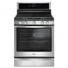 Whirlpool WFG745H0FS - 5.8 Cu. Ft. Freestanding Gas Range with Center Oval Burner