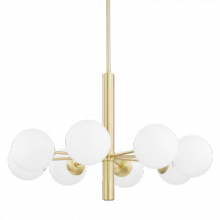 Mitzi by Hudson Valley Lighting H105808-AGB - Stella Chandelier