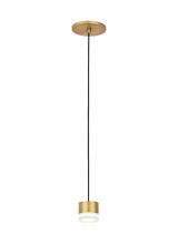 Visual Comfort & Co. Modern Collection 700TRSPGBL1RNB-LED930 - Gable 1 Light Pendant