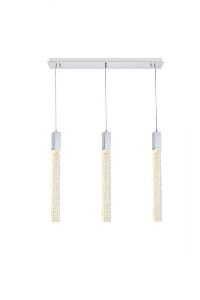 Weston 3 Lights Pendant in Chrome