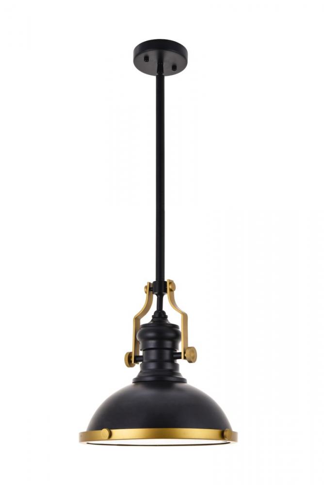 Eamon 1 Light Matte Black Pendant