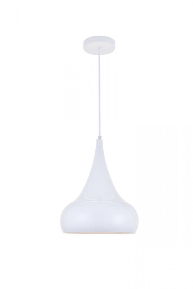 Circa 1 Light White Pendant