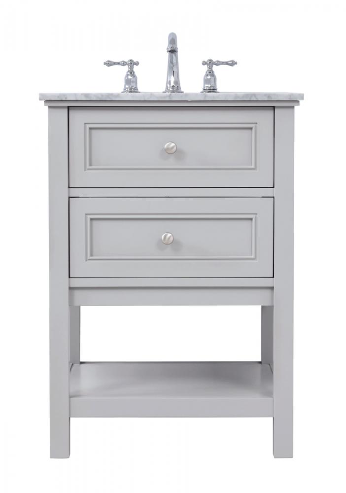 42 In. Single Bathroom Vanity Set in Grey