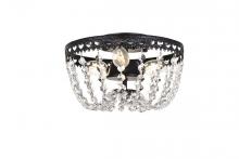 Elegant 1112F10BK - Kylie 10 Inch Flush Mount in Black