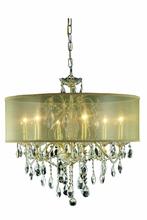 Elegant 2016D24G+SH/EC - St. Francis 6 light Gold Chandelier