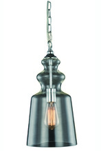 Elegant 7872D8SS - Champlain 1 Light Siver Shade Pendant