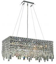 Elegant V2035D24C/RC - MaxIme 6 Light Chrome Chandelier Clear Royal Cut Crystal