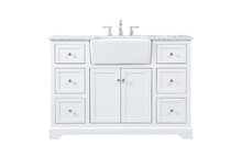 Elegant VF60248WH - 48 Inch Single Bathroom Vanity in White