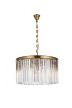 Elegant 1208D26SG/RC - Sydney 26 Inch Round Crystal Chandelier in Satin Gold