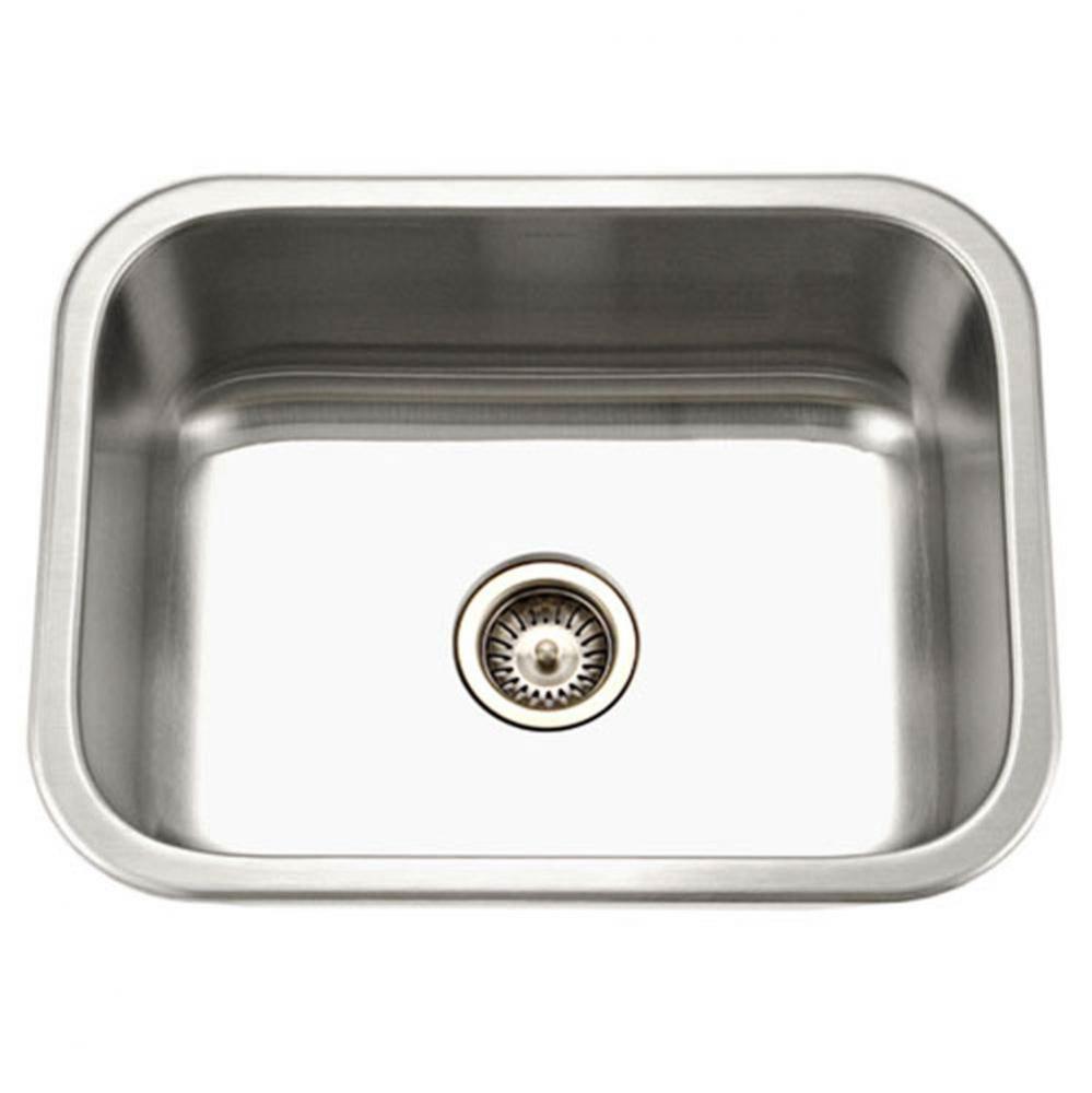 Classic 23'' Undermount Stainless Steel Single Bowl Kitchen Sink, Bulk Pack