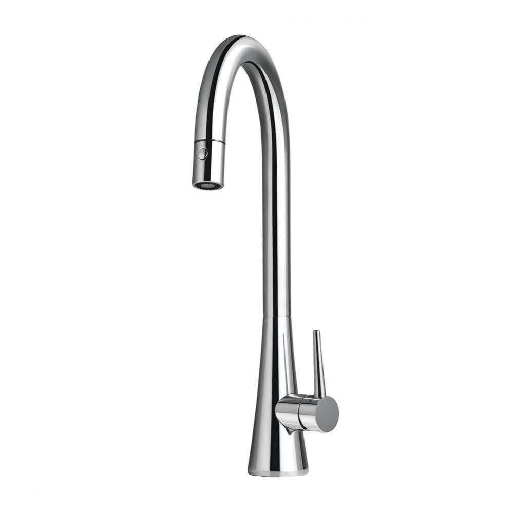 Serenity Dual Function Pull Down Kitchen Faucet in Polished Chrome