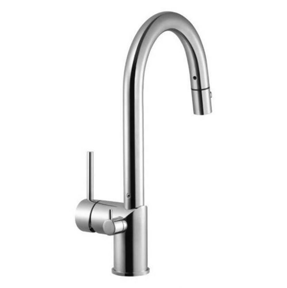 Sentry Dual Function Pull Down with Shut Off Valve for Hot Water in Polished Chrome