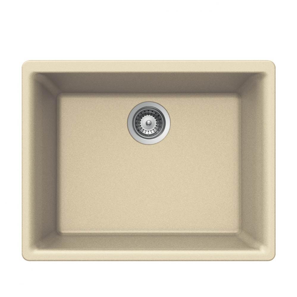 Granite Undermount Single Bowl Kitchen Sink, Sand