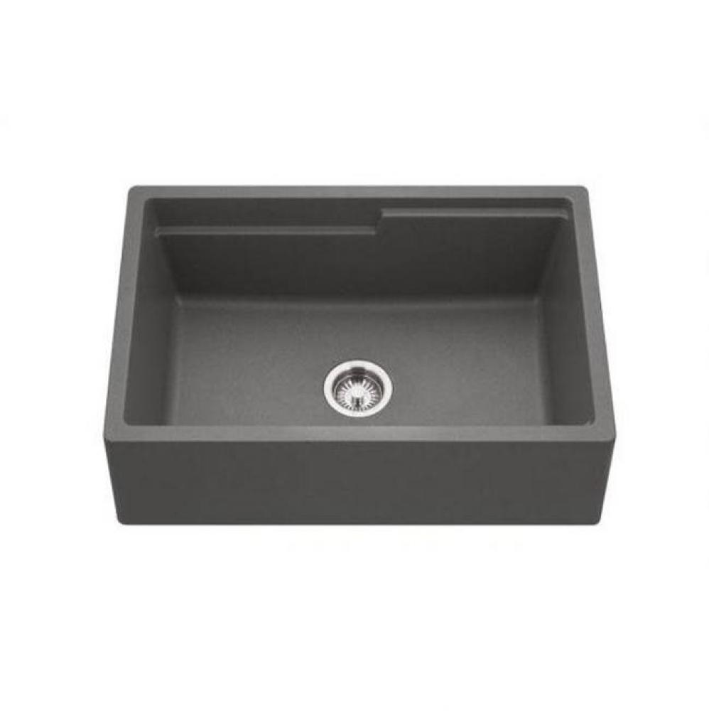 Granite Apron-Front Workstation Kitchen Sink, Sand