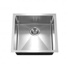 Hamat AADA-1718BU-5.5-1 - Axiom 17'' ADA 10mm Radius Undermount Stainless Steel Sink, 5-1/2'' Depth