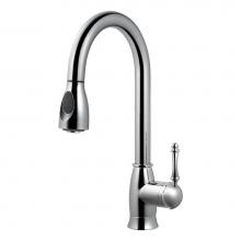 Hamat ARPD-1000-PC - Ariana Dual Function Pull Down Kitchen Faucet in Polished Chrome