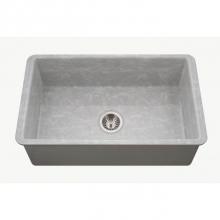 Hamat CHE-3219SU-MZ - Undermount Fireclay Single Mowl Kitchen Sink, Marble